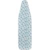 Household Essentials Deluxe Ironing Board Replacement Pad and Cover, Sewing Guide Pattern, Cream(Blue Flowers)