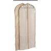 Household Essentials Hanging Zippered Garment Storage Bag with Clear Vision Front, Set of 2, Graphite Gray(Latte)
