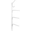 Household Essentials Hinge-It Clutterbuster Steel Valet Family Towel Bar, Silver(Silver)