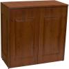 Household Essentials Laundry Sorter Cabinet, Oak Finish(Mahogany Finished Metal)