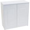 Household Essentials Laundry Sorter Cabinet, Oak Finish(White Metal)