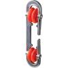 Household Essentials Metal Clothesline Spreader, Prevents Tangling and Twisting Clotheslines, Rust-Resistant, Silver and Red