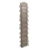 Household Essentials Over-The-Door Cotton Blend and Plastic Shoe Organizer with 20 Storage Pockets, Denim(Latte)