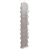 Household Essentials Over-The-Door Cotton Blend and Plastic Shoe Organizer with 20 Storage Pockets, Denim(Silver)