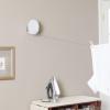 Household Essentials Single Line Retractable Clothesline for Hanging Laundry, 40 Feet, White(White)