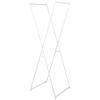 Household Essentials Valet Folding Clothes Rack, Strong Metal X-Frame, Chic Design, Great for Guest and Dressing Rooms, Portable and Easy to Use, Folds Flat, White(White)