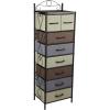 Household Essentials Victorian Style 8-Drawer Tower Storage Organizer Unit, Multicolor(Multi Color)