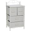 Household Essentials Victorian Style 8-Drawer Tower Storage Organizer Unit, Multicolor(White)