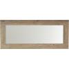 Household Essentials Walnut Rectangle Mirror Wall Décor(Ashwood)