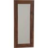 Household Essentials Walnut Rectangle Mirror Wall Décor(Rustic Hickory)