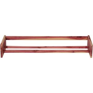 CedarFresh Stackable Cedar Shoe Rack, 29″l x 12″d x 5.5″h