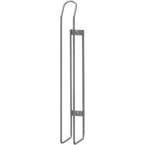 Household Essentials 1225-1 Mounted Paper Towel Holder | Mounts to Solid Cabinet Doors or Walls, Nickel(Nickel Powder Finish)