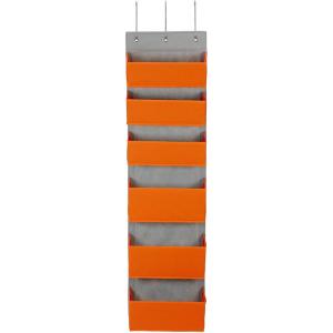 Household Essentials 2168-1 Over-the- Over-the-Door Organizer, Orange(Orange)