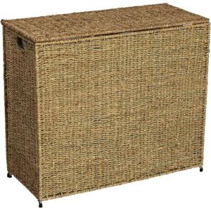 Household Essentials 3 Compartment Laundry Sorter, Wicker Laundry Sorter(Brown)