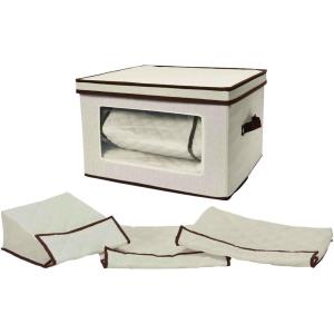 Household Essentials 547 Serving Piece Vision China Storage Box, Natural(Natural)