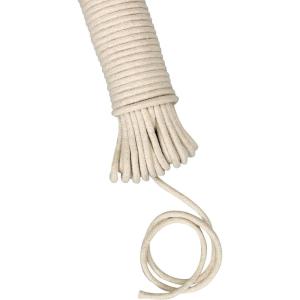 Household Essentials All-Purpose Cotton Clothesline Rope, 100, Off White(100 Feet)