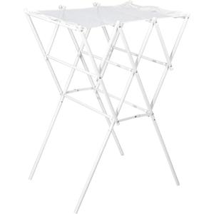 Household Essentials Clothes Drying Rack, Foldable, Expandable and Collapsible Laundry Drying Rack, Silver(White)