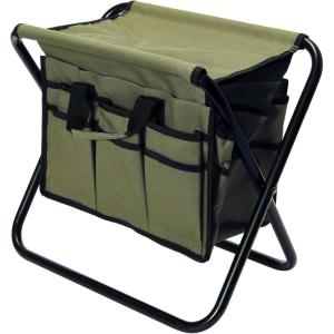 Household Essentials Collapsible Utility Stool, Tan(Olive Green)