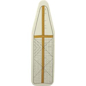 Household Essentials Deluxe Ironing Board Replacement Pad and Cover, Sewing Guide Pattern, Cream(Cream)
