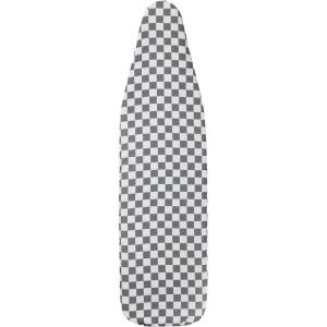 Household Essentials Deluxe Ironing Board Replacement Pad and Cover, Sewing Guide Pattern, Cream(Grey Checkered)