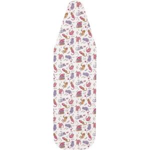 Household Essentials Deluxe Ironing Board Replacement Pad and Cover, Sewing Guide Pattern, Cream(Multicolor)