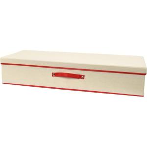 Household Essentials Gift Wrapping Paper Organizer(Natural/Red)