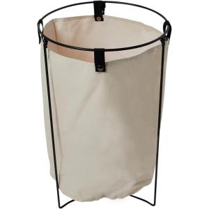 Household Essentials Iron Laundry Hamper with Removable Bag(Natural)