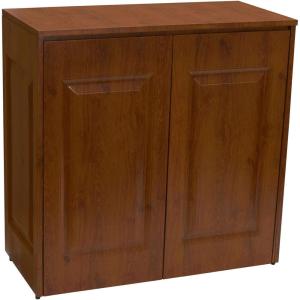 Household Essentials Laundry Sorter Cabinet, Oak Finish(Mahogany Finished Metal)