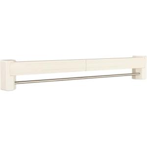 Household Essentials Metal and Plastic Wall Mount Telescoping Drying Rack, Compact Laundry Rack