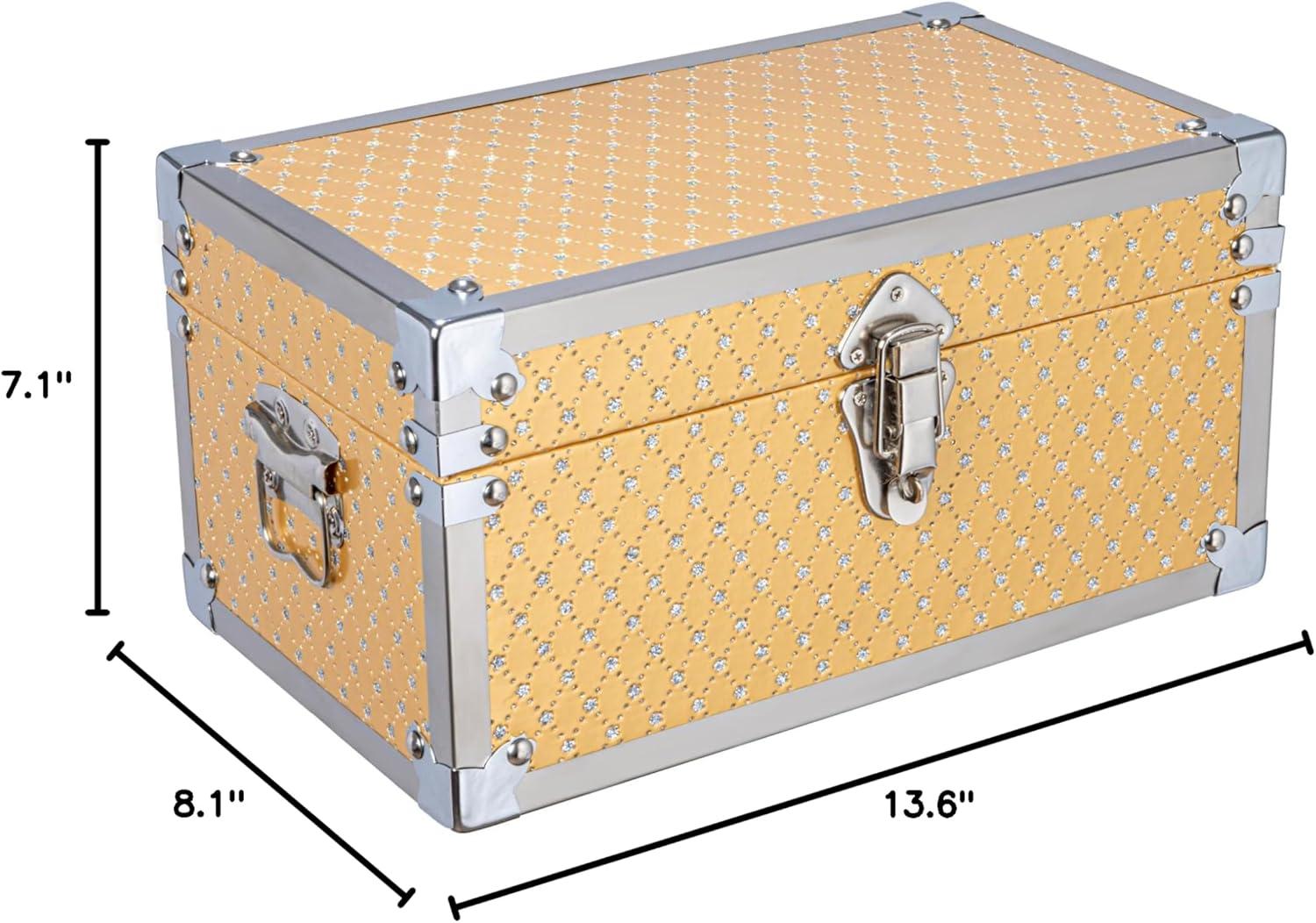 image:imageHousehold Essentials 92471 Small Decorative Storage Box Gold