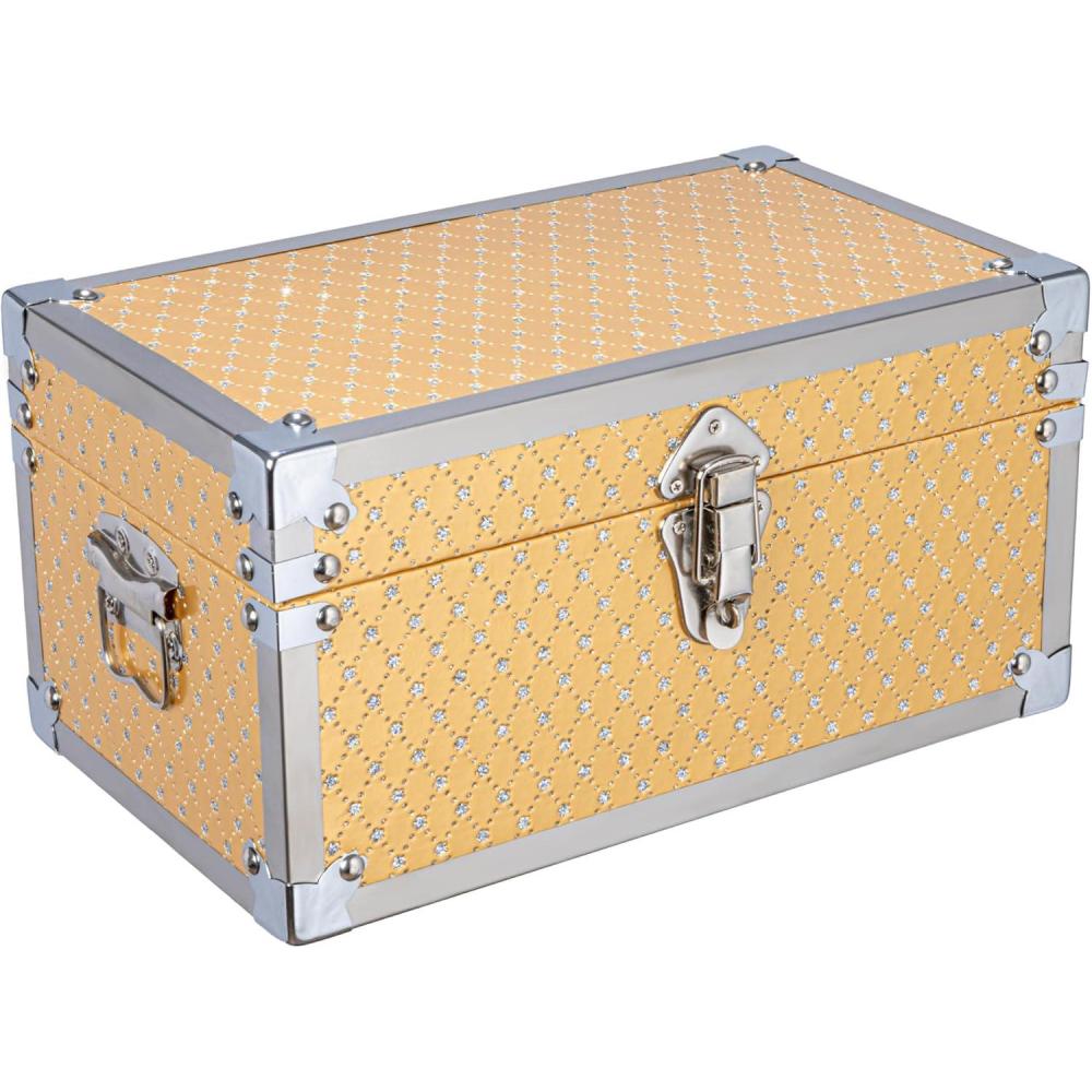 image:imageHousehold Essentials 92471 Small Decorative Storage Box Gold