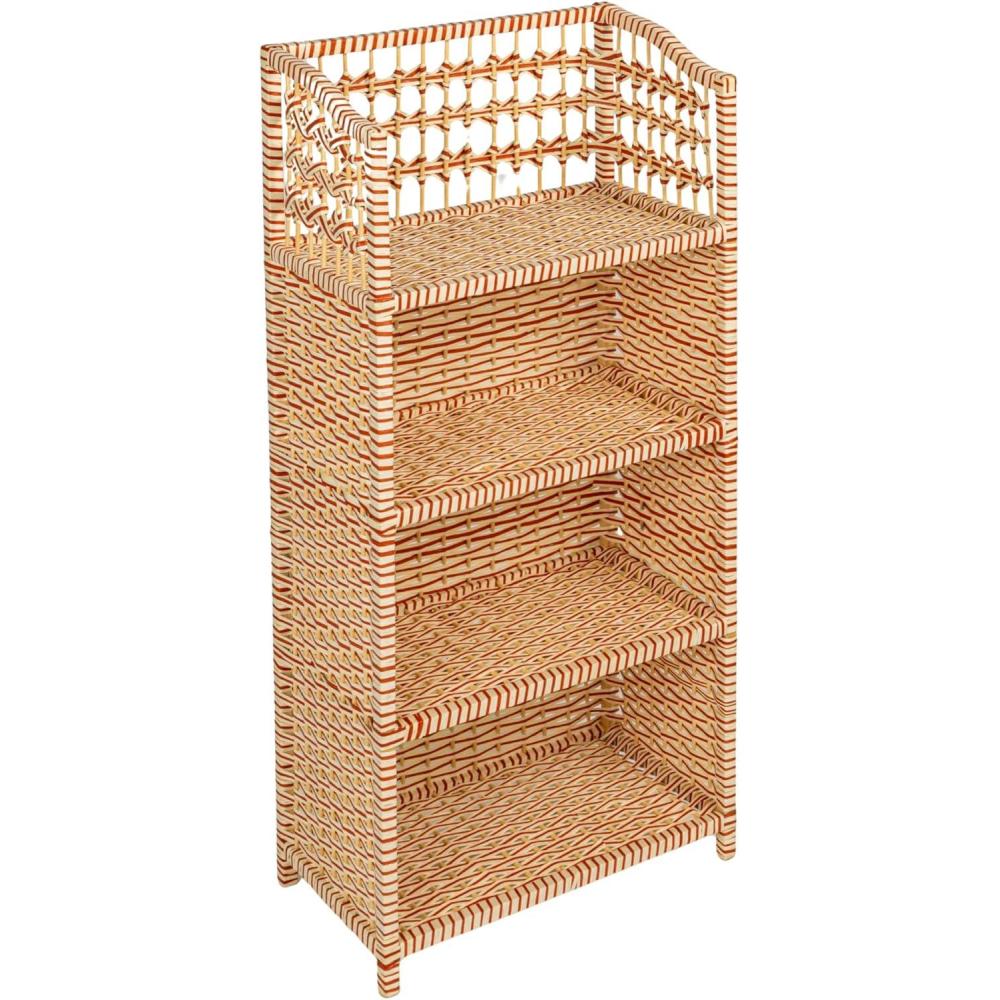 image:imageHousehold Essentials Woven Accent Shelf Cream and White Paper RattanCream