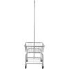Household Essentials 6028-1 Rolling Laundry Cart with Hanging Bar – Chrome Finish, STORAGE, Metallic