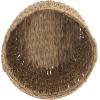 Household Essentials Brown Tall Round Wicker Storage Basket(Natural Water Hyacinth)