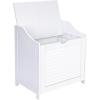 Household Essentials Single Load Hamper Cabinet Seat, White