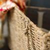 Household Essentials Wicker Stair Basket with Handles, Handwoven Seagrass, Natural(Seagrass and Corn Husk)