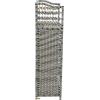 Household Essentials Woven Accent Shelf Cream and White Paper Rattan(Black)