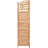 Household Essentials Woven Accent Shelf Cream and White Paper Rattan(Cream)