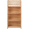 Household Essentials Woven Accent Shelf Cream and White Paper Rattan(Cream)