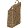 Rectangular Wicker Hanging Baskets, Set of 2, Small and Large, Handwoven Seagrass, Durable Metal Wire Frame, Multipurpose and Contemporary, Perfect for Organizing Newspapers, Mail and More, Natural