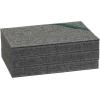 Household Essentials 3-Tier Jewelry Tray, Sturdy Chipboard With Polyester Linen Wrap, Polyester Felt Lining, Many Compartments for Easy Jewelry Access, Stackable, Stylish and Functional, Seafoam Green(Graphite)