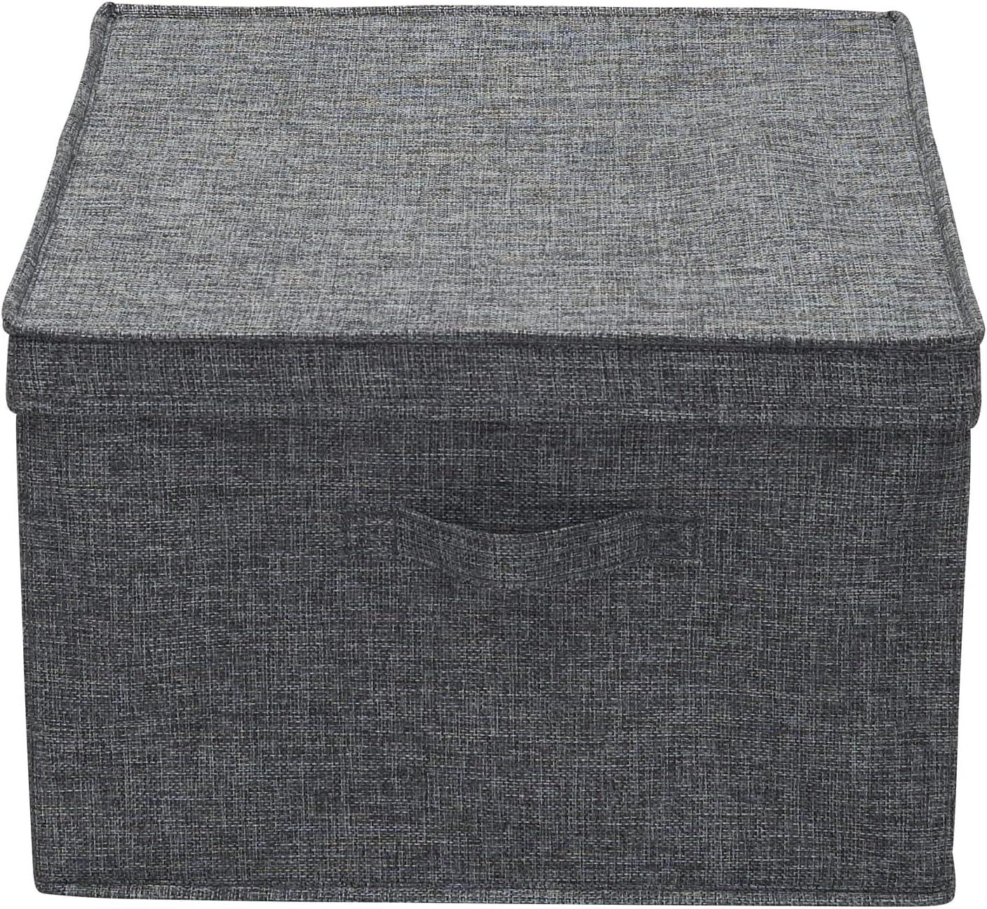image:imageHousehold Essentials Jumbo Fabric Storage Bins 2 Pack CreamGraphite