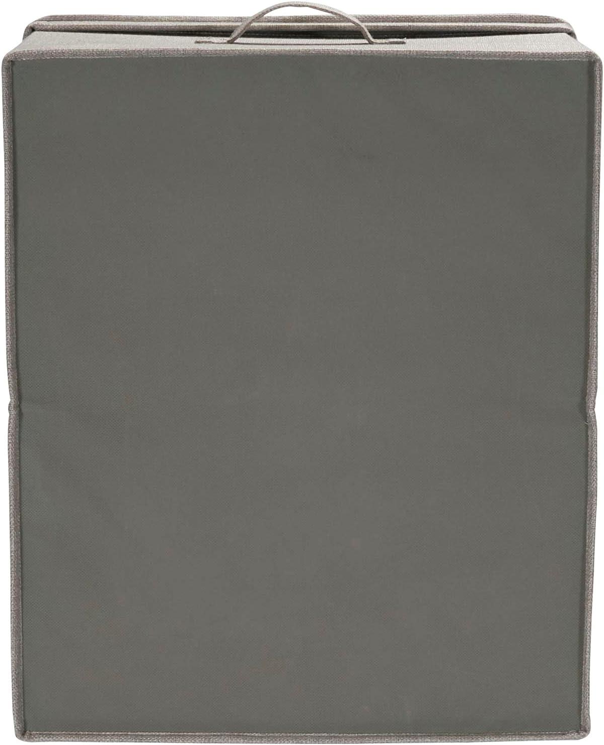 image:imageHousehold Essentials Jumbo Fabric Storage Bins 2 Pack CreamGrey