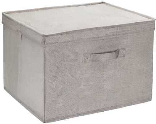 image:imageHousehold Essentials Jumbo Fabric Storage Bins 2 Pack CreamGrey