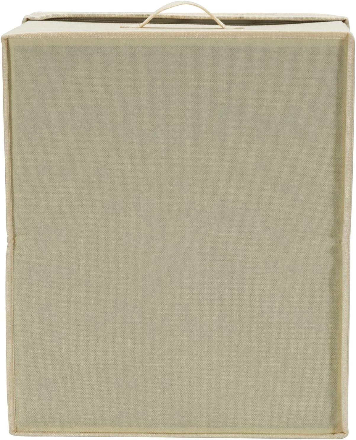 image:imageHousehold Essentials Jumbo Fabric Storage Bins 2 Pack CreamNatural