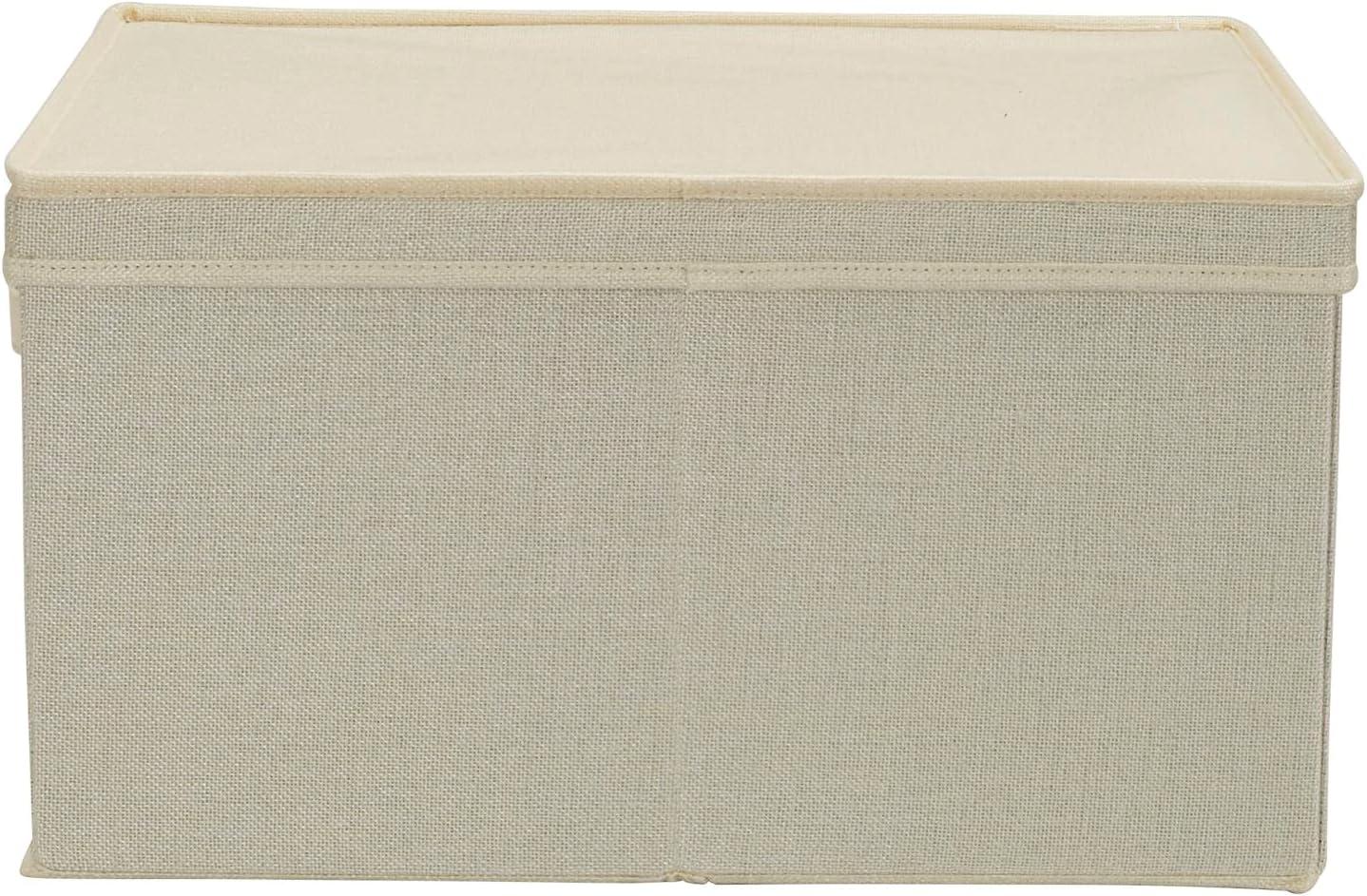 image:imageHousehold Essentials Jumbo Fabric Storage Bins 2 Pack CreamNatural
