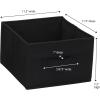 Household Essentials Black Wide Closet Organizer Drawers