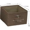 Household Essentials Latte Wide Closet Organizer Drawers(Latte)