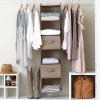 Household Essentials Latte Wide Closet Organizer Drawers(Latte)