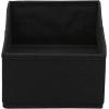 Household Essentials Narrow Closet Organizer Drawers 2 Pack, Luxe Breathable Poly Linen, Convenient Front Handle, Perfect for Hanging Closet Organizers(Black)